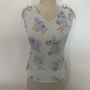 Loft Silk Floral Tank Top